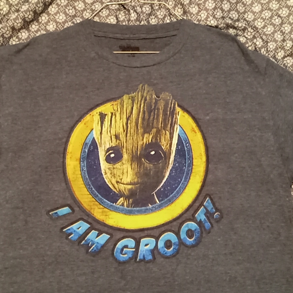 Young mens tshirt size medium Guardians of the galaxy. I AM GROOT